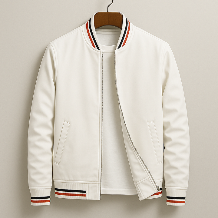 Gavin™ | Elegant Striped Bomber Jacket