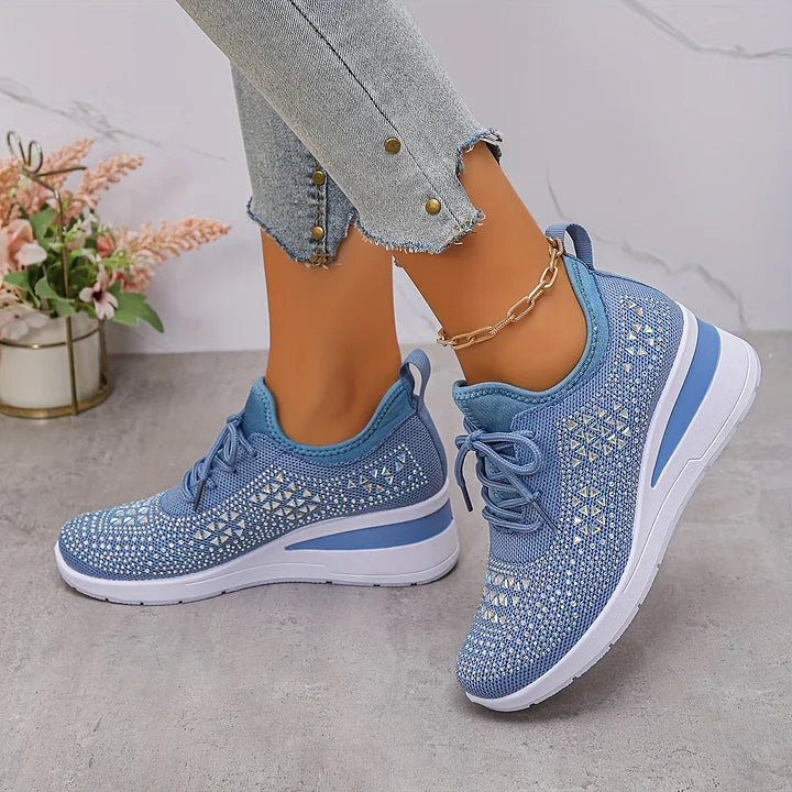 Molly – Orthopaedic Trainers with Sparkling Rhinestones