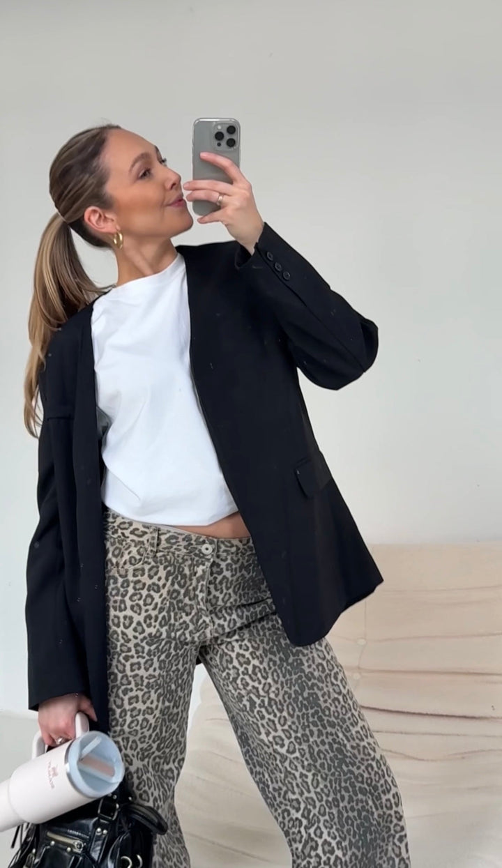 REMMI LEOPRINT DENIM