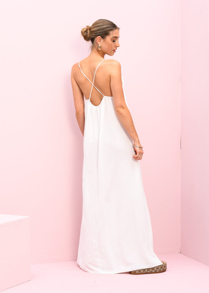 RUBBY SIMPLE MAXI DRESS COCONUT