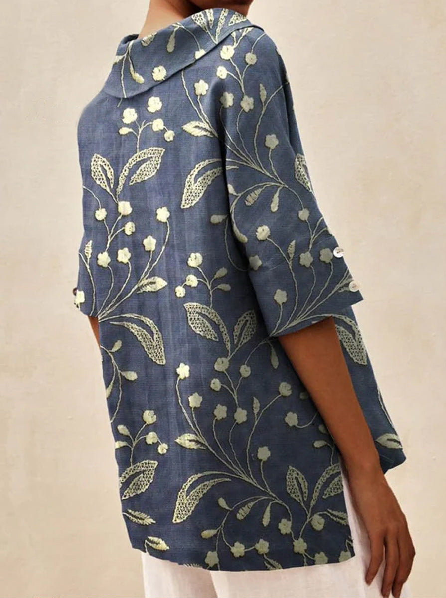 Bryony | Elegant top with V-neckline