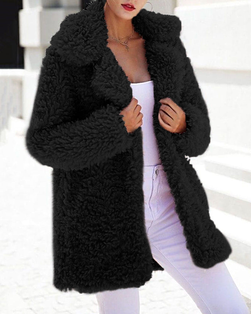 Elena| Oversized Fleece Teddy Jacket