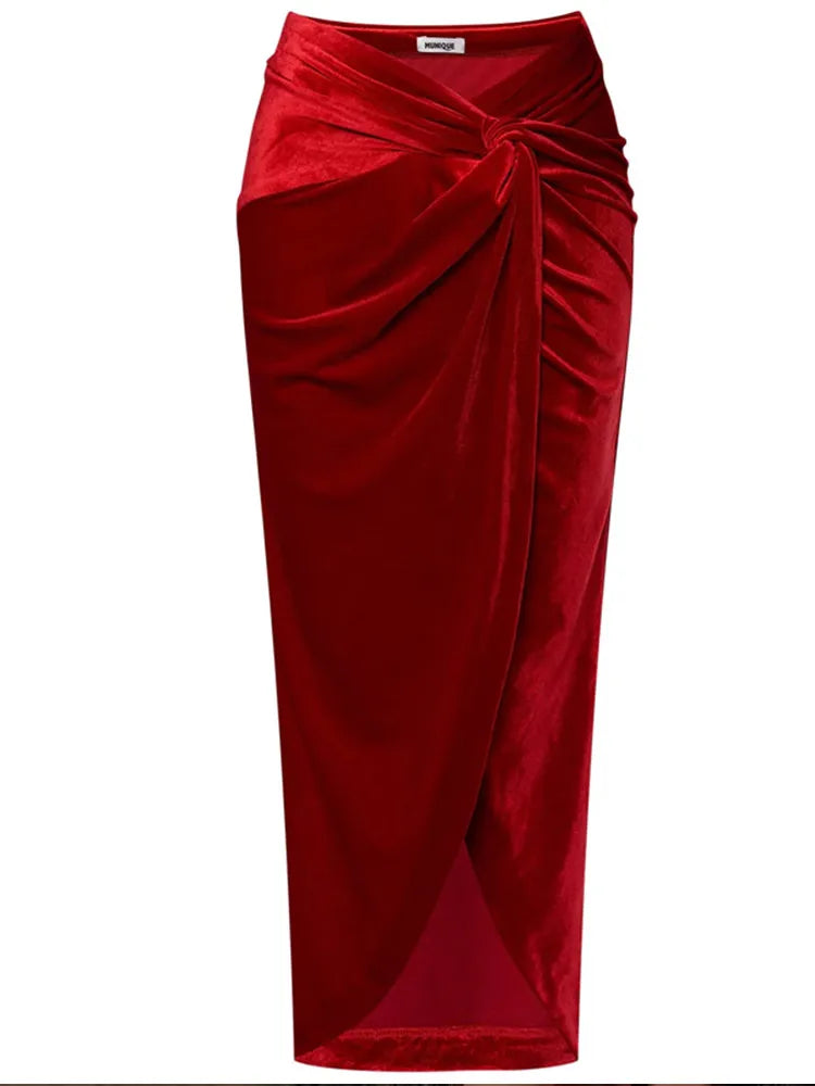 Ava/ Red Velvet Prom Dress