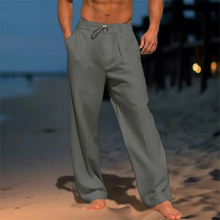 Alex™ - Cotton Plain Trousers