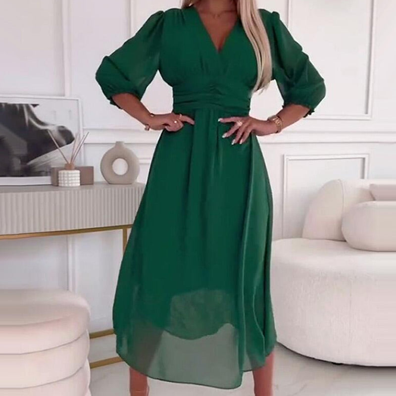 Izzy™ | Elegant Evening V-Neck Dress