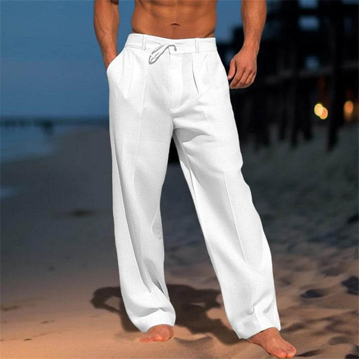 Jaxon - Plain Linen Trousers