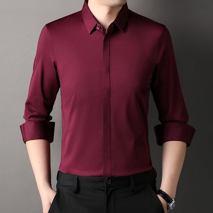 Roberrt | Crease-free stretch shirt for men